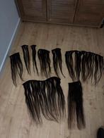 Haar extensions - Donkerbruin/Zwart, Ophalen of Verzenden, Gebruikt, Pruik of Haarverlenging