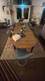 Complete set van tafels en stoelen voor horeca of kantoor, Huis en Inrichting, Ophalen, Gebruikt, 100 tot 150 cm, 200 cm of meer