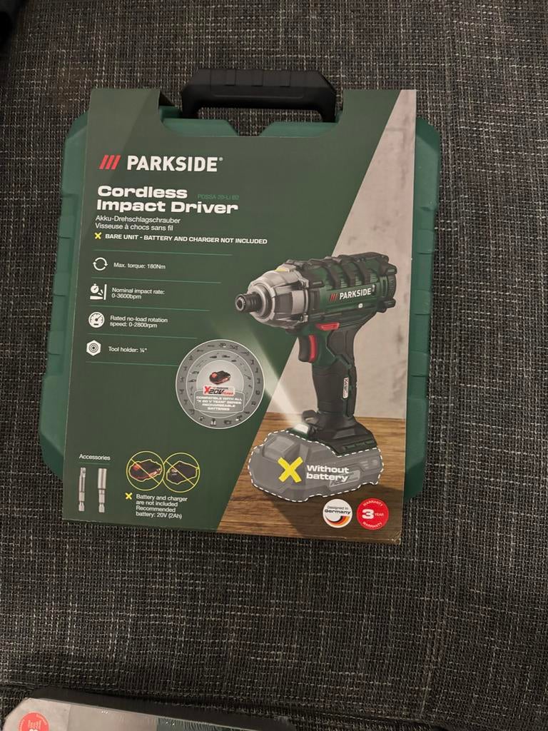 Parkside Accu Slagmoersleutel - Nieuw in doos, Ophalen of Verzenden, Nieuw, Overige typen