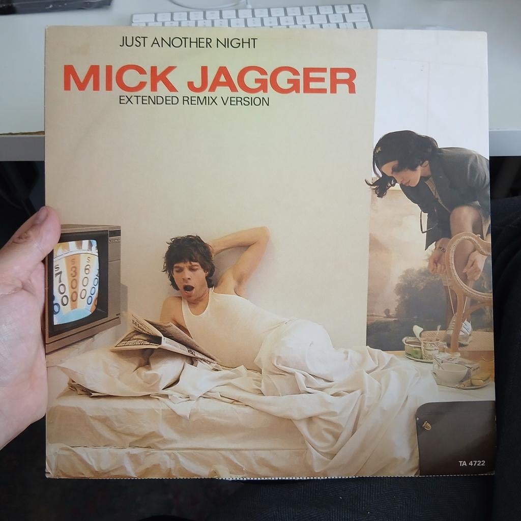 Mick Jagger - Just Another Night (Extended Remix) Maxi, Maxi-single, 1980 - 1989, Zo goed als nieuw, Pop