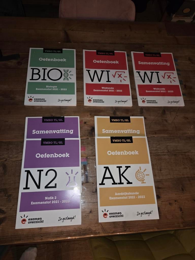 Examen Overzicht VMBO TL/GL Samenvattingen & Oefenboeken, Boeken, Schoolboeken, Ophalen of Verzenden, Zo goed als nieuw, VMBO