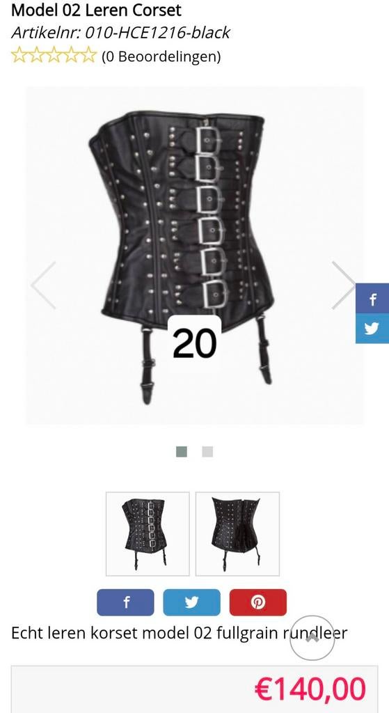 Nieuwe leren dames corsetten BORSTOMVANG 68 - 76 cm, Ophalen of Verzenden, Nieuw