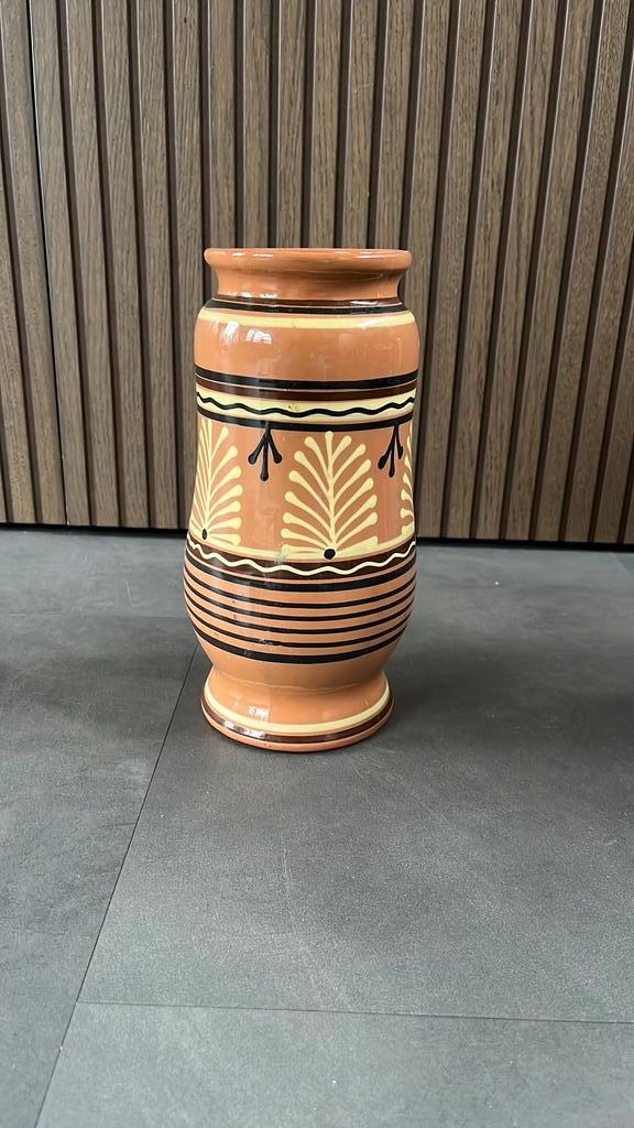 Vintage keramieken vaas – jaren 60/70 retro design, Antiek en Kunst, Antiek | Vazen, Ophalen of Verzenden