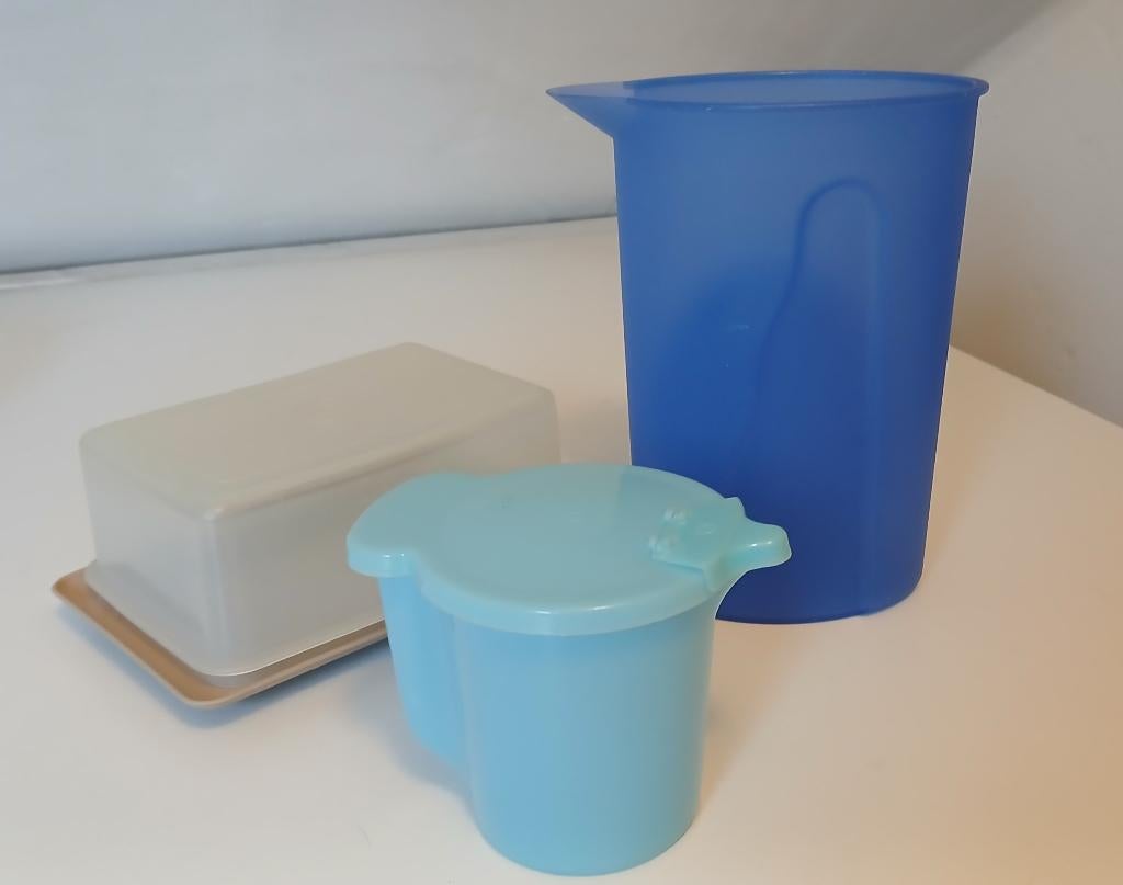 Diverse tupperware artikelen, Ophalen, Gebruikt, Crème, Overige typen