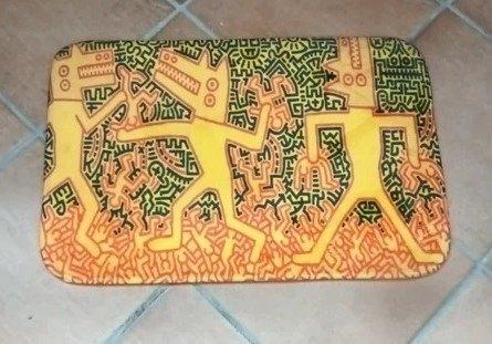 Keith Haring badmat (Nieuw !), Ophalen of Verzenden, Nieuw, Geel, Badmat