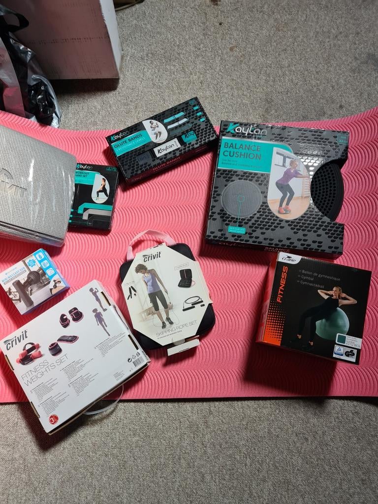 Complete fitness set, nieuw met boekjes, Sport en Fitness, Ophalen