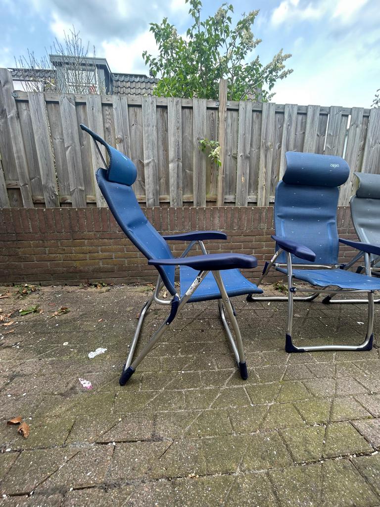 Crespo Campingstoelen - Comfortabel en Verstelbaar, Ophalen, Gebruikt, Campingstoel