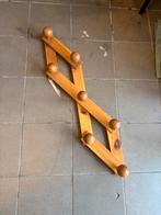 Vintage Deens Design wandkapstok grenen Jaren 60 70, Gebruikt, Minder dan 100 cm, Hout, Ophalen