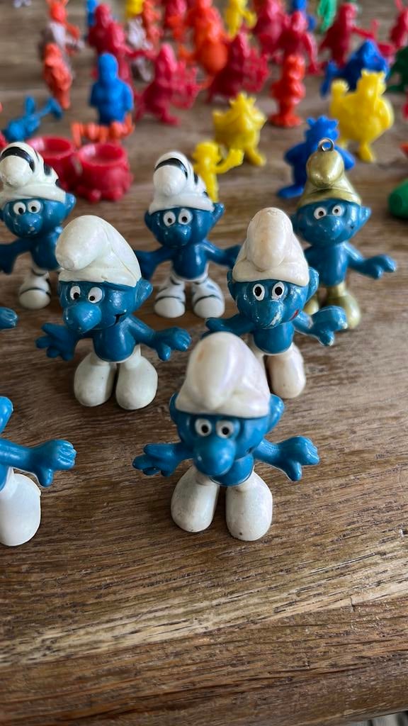 9 smurfen uit de jaren 60 Schleich made in Hong Kong”, Verzamelen, Smurfen, Ophalen of Verzenden, Gebruikt, Verschillende Smurfen