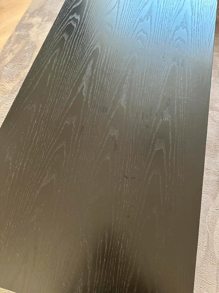 Salontafel Bink Zwart Eiken Fineer 130x70cm, Huis en Inrichting, Tafels | Salontafels, Gebruikt, Minder dan 50 cm, 50 tot 100 cm
