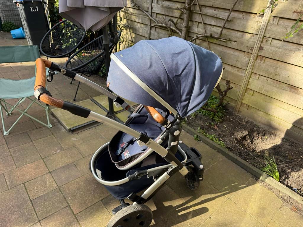 Joolz Geo 2 kinderwagen donkerblauw, Gebruikt, Combiwagen, Met reiswieg, Ophalen