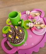 Houten theeservies met taart van Djeco, Kinderen en Baby's, Speelgoed | Houten speelgoed, Ophalen of Verzenden, Gebruikt