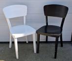 50 x Cafestoelen wit zwart hout Thonet cafe stoelen bistro, Zwart, Ophalen of Verzenden, Zo goed als nieuw, Vijf, Zes of meer stoelen