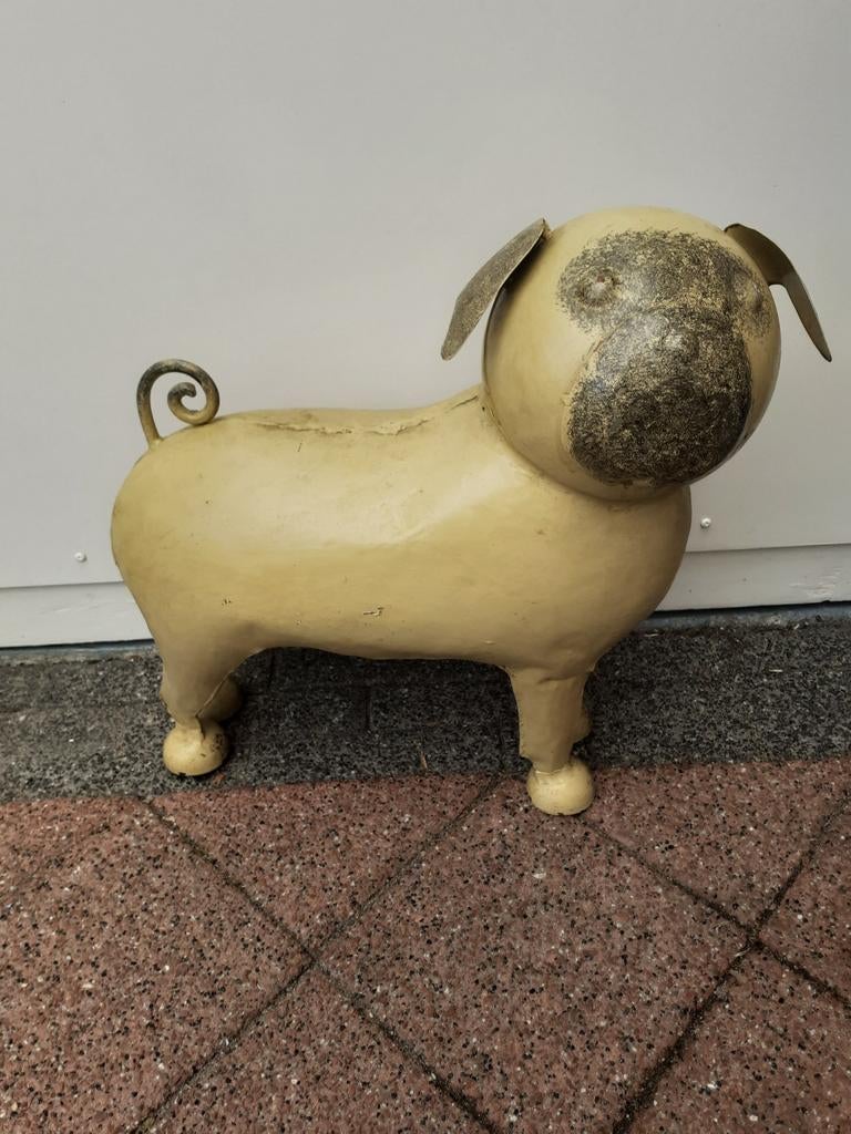 Nieuwe metalen hond tuinbeeld beeld dier ijzeren decoratie, Tuin en Terras, Ophalen, Nieuw, Metaal