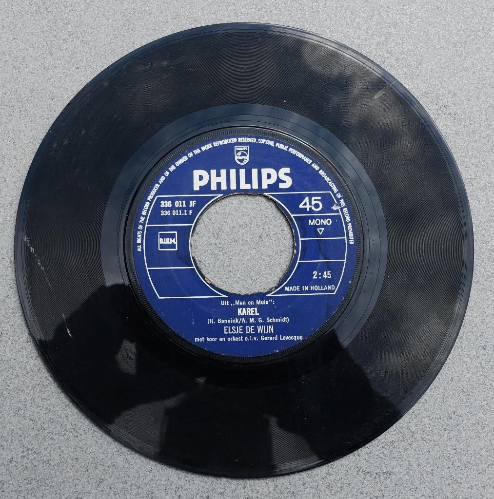 elsje de wijn - karel, Cd's en Dvd's, Vinyl Singles, Gebruikt, 7 inch, Single, Ophalen of Verzenden