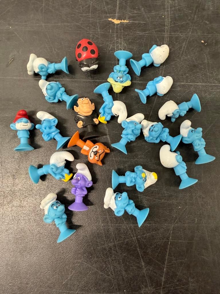 Smurfen met zuignap, Verzamelen, Smurfen, Ophalen of Verzenden, Zo goed als nieuw, Verschillende Smurfen