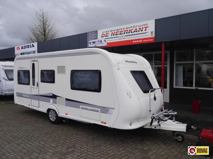 Hobby Prestige 495 UL 2 aparte bedden, Caravans en Kamperen, Caravans, Bedrijf, tot en met 4, 1250 - 1500 kg, Rondzit, Hobby, 2 aparte bedden