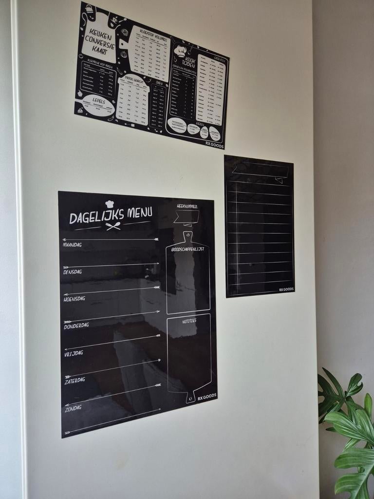 Magnetische mealplanner en conversiekaart, Ophalen of Verzenden