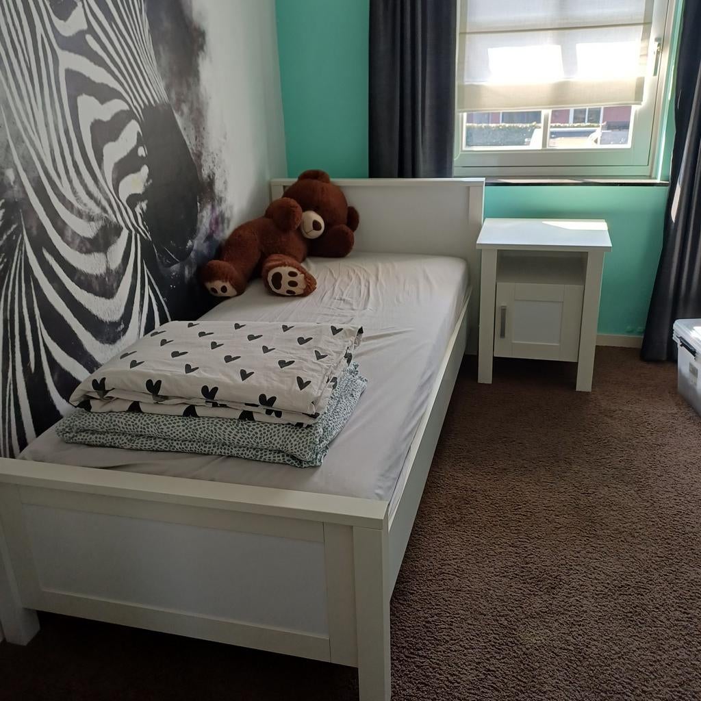 Complete tienerkamer: Bed, nachtkastje en kledingkast, Ophalen of Verzenden, Gebruikt, Jongetje of Meisje