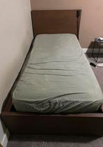 Ikea malm bed bruin, Ophalen of Verzenden, Zo goed als nieuw, Eenpersoons, Hout