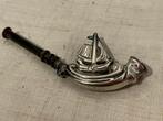 antiek bruidegomspijpje met zeilboot rookgerei, Ophalen of Verzenden, Zilver