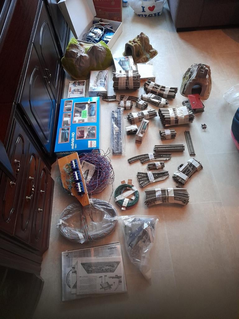 Grote partij Märklin H0 modeltrein spullen, Hobby en Vrije tijd, Ophalen of Verzenden