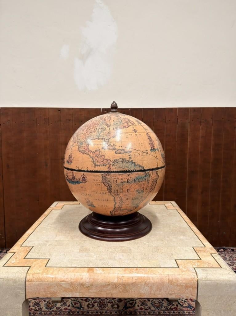 Klassiek Italiaanse Zoffoli Drank Globe Wereldbol Tafelmodel, Antiek en Kunst, Ophalen