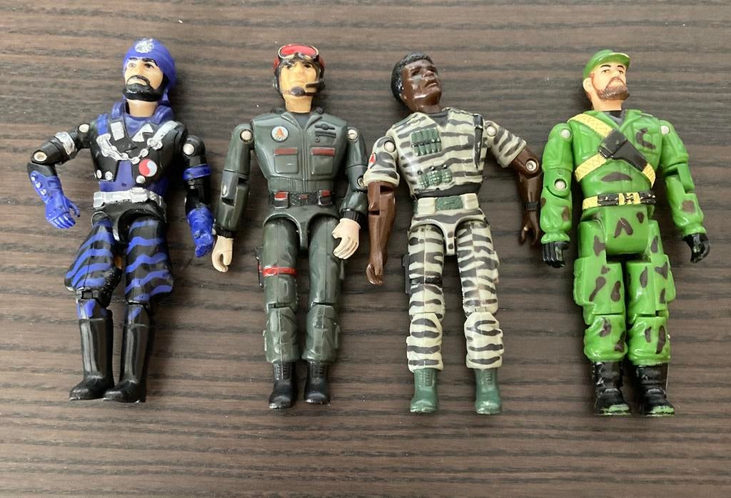 Vintage jaren ‘80 4 militaire figuren The Corps!, Ophalen of Verzenden, Gebruikt