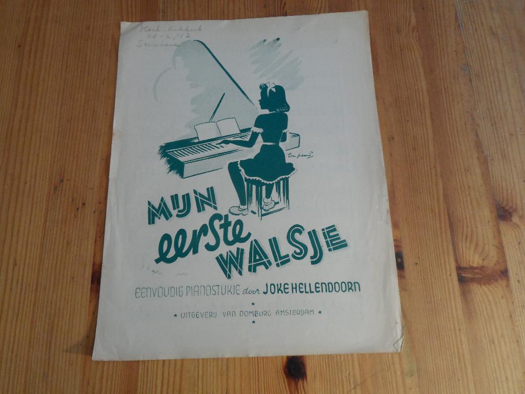 Mijn eerste walsje - joke hellendoorn, Gebruikt, Ophalen of Verzenden, Artiest of Componist, Piano