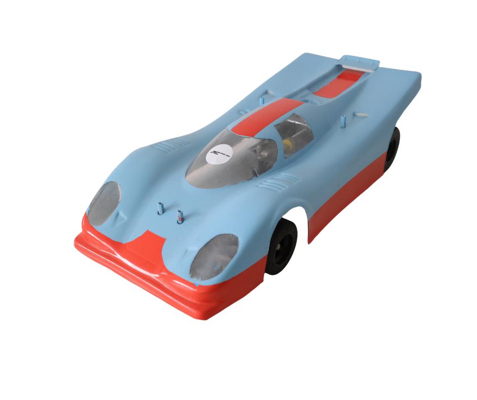Tamiya F-103 chassis met Pancar body 1/10 rc auto