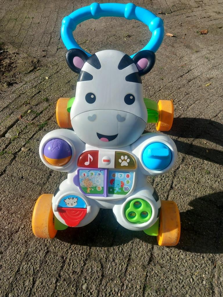 Zebra loopwagen met geluid en wieltjes, Ophalen