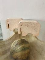 Fratelli Manneli 70s Italy olifanten travertin, Antiek en Kunst, Ophalen