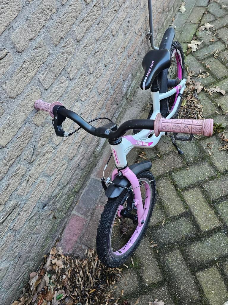 Stoere Meisjesfiets., Gebruikt, Handrem, 16 inch, Volare