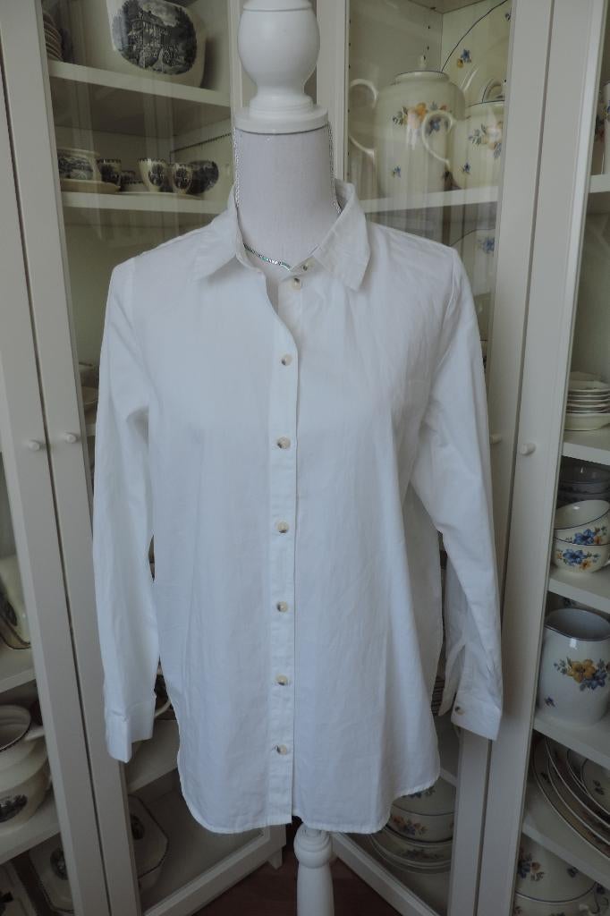 Witte nieuwe blouse van Pieces, maat M, Maat 38/40 (M), Wit, Nieuw, Ophalen of Verzenden