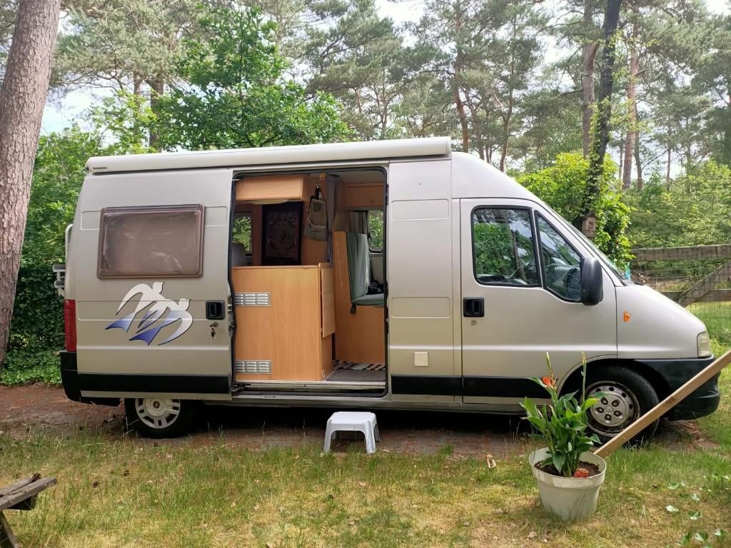 Buscamper (automaat) Te Koop, Caravans en Kamperen, Campers, Automaat, Buscamper of Camperbus, Koelkast, Fiat