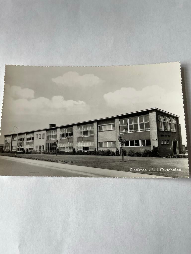 Andichtkaart Zierikzee ULO scholen, Verzamelen, Ansichtkaarten | Nederland, Ophalen of Verzenden, Ongelopen, Zeeland