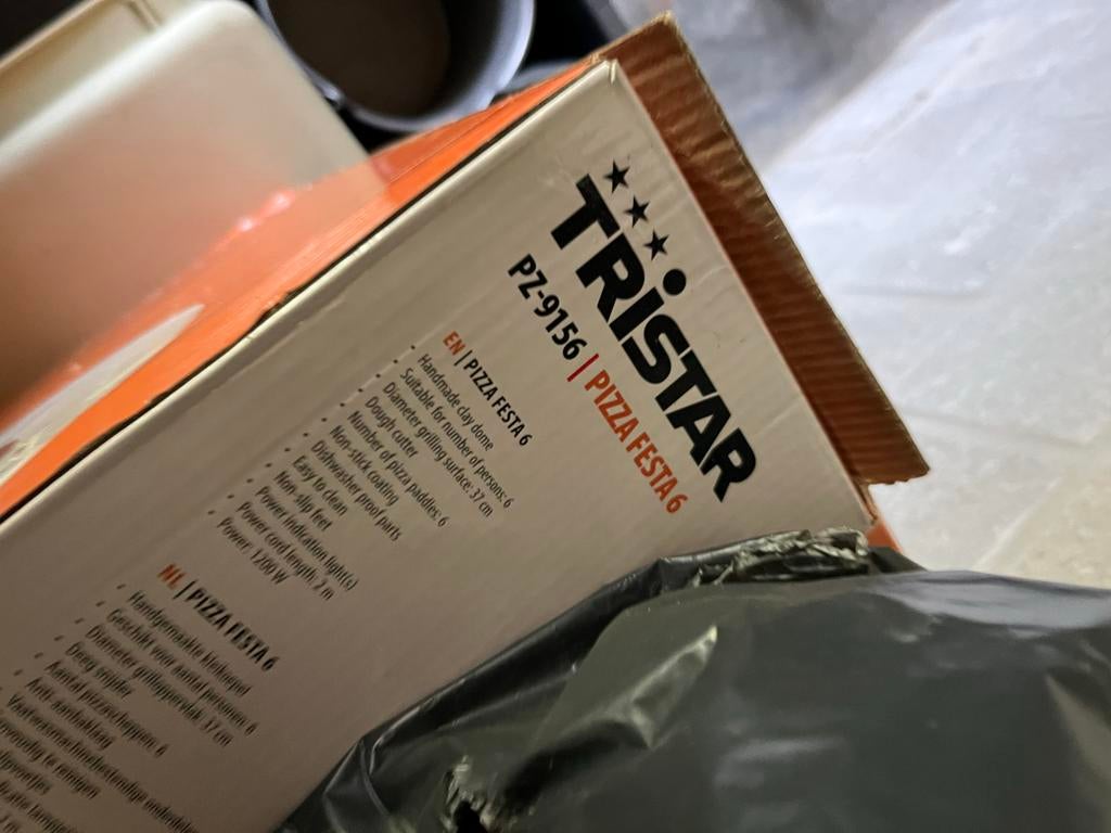 Tristar PZ-9156 Pizza Festa 6 - Pizzarette, Ophalen of Verzenden, Nieuw, Elektrisch, Fondueset