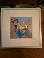 Litho van Kuifje, Kapitein Haddock en Bobbie in de bergen, Ophalen of Verzenden