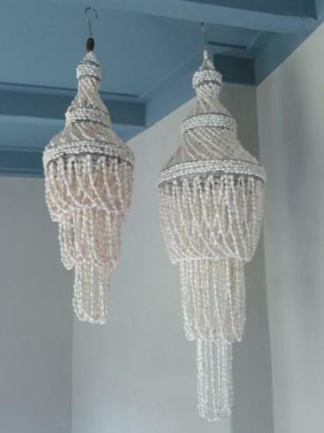 Schelpenhanger schelpenlamp overkapping ibiza veranda, T, Nieuw, Ophalen of Verzenden, N