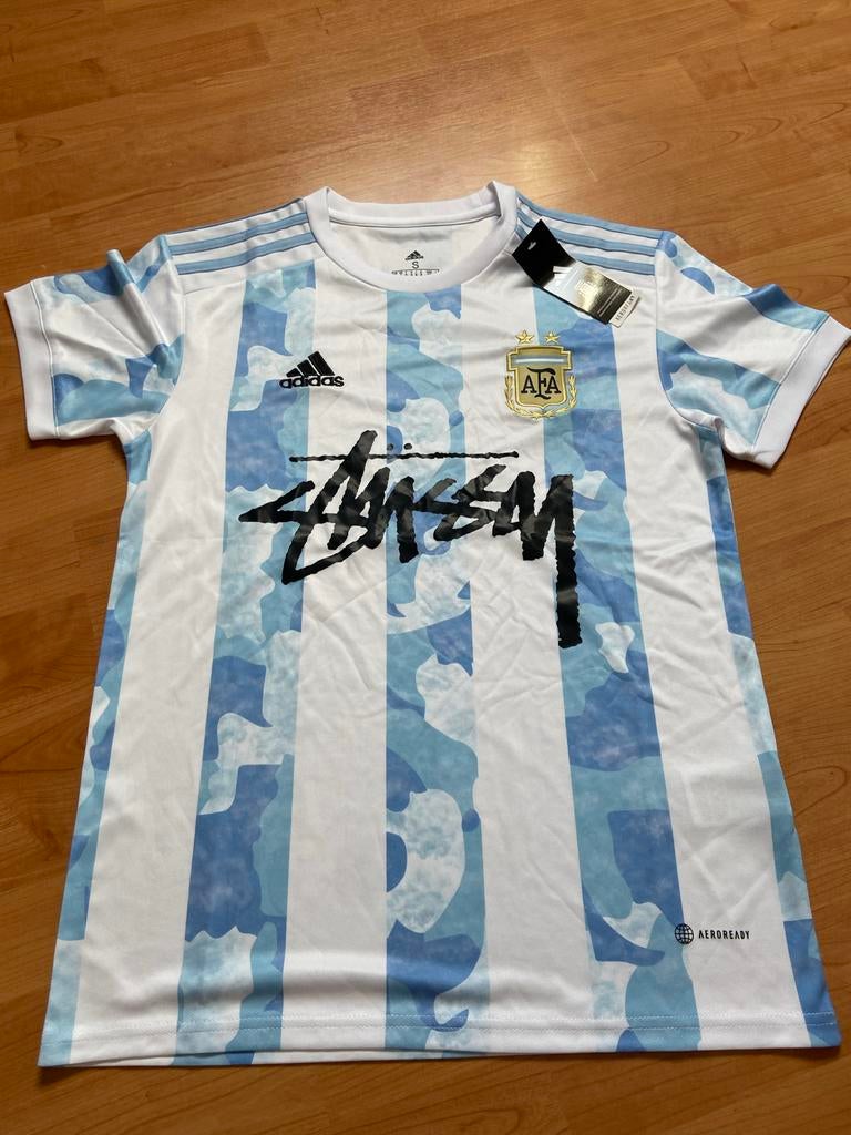 Argentinië Stüssy shirt maat S, Ophalen of Verzenden, Nieuw, Maat 46 (S) of kleiner, Wit