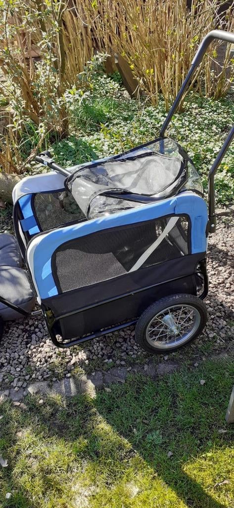 Honden transport voor achter de fiets, Ophalen