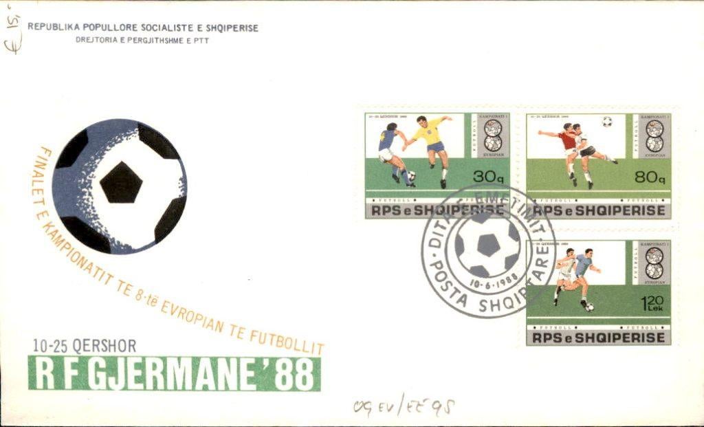 Albanië - FDC - 1988, Postzegels en Munten, Verzenden, Envelop