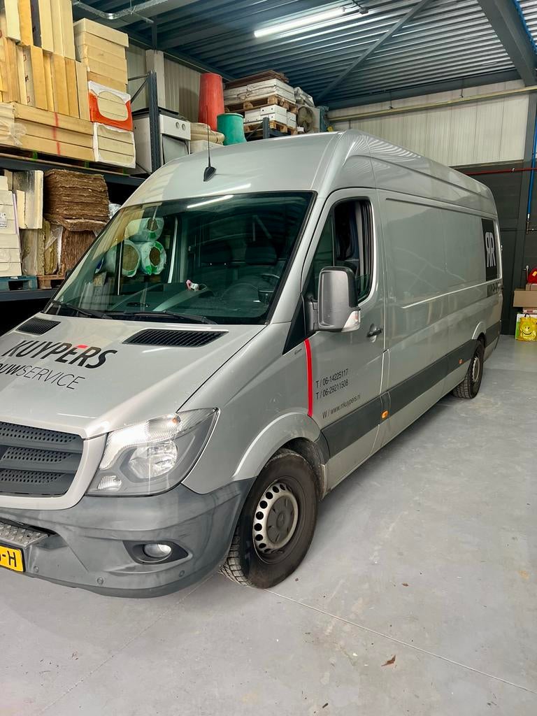 Mercedes-Benz Sprinter H2L3 2.2 D 2013 zilver, Auto's, 2432 kg, 129 pk, Mercedes-Benz, Diesel