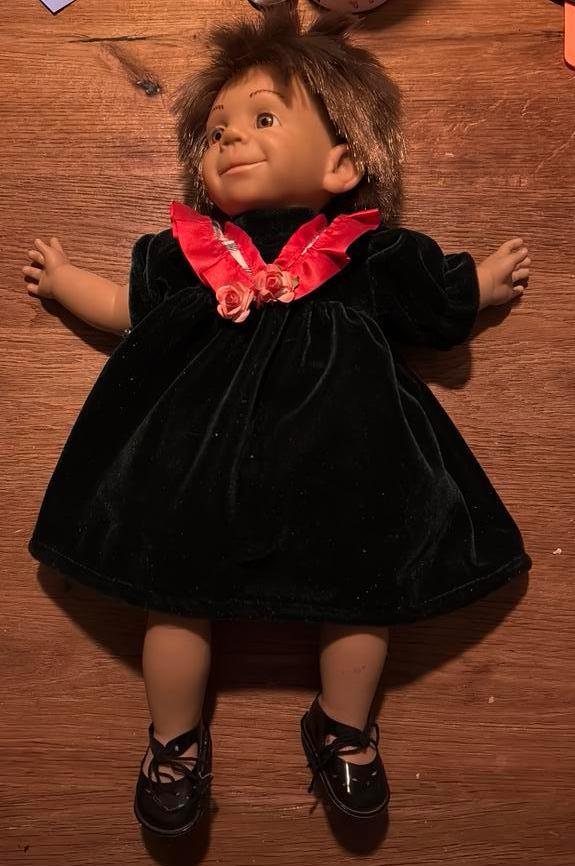 Vintage Storch-D pop (40 cm) – West-Duitsland '50/'60 – DBP, Antiek en Kunst, Antiek | Speelgoed, Ophalen of Verzenden