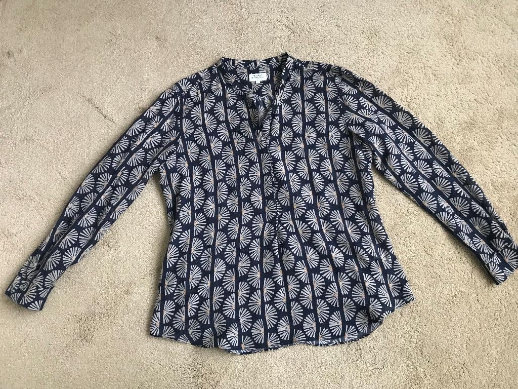 Blauwe blouse Hartford, maat 6, Kleding | Dames, Blouses en Tunieken, Gedragen, Blauw, Verzenden