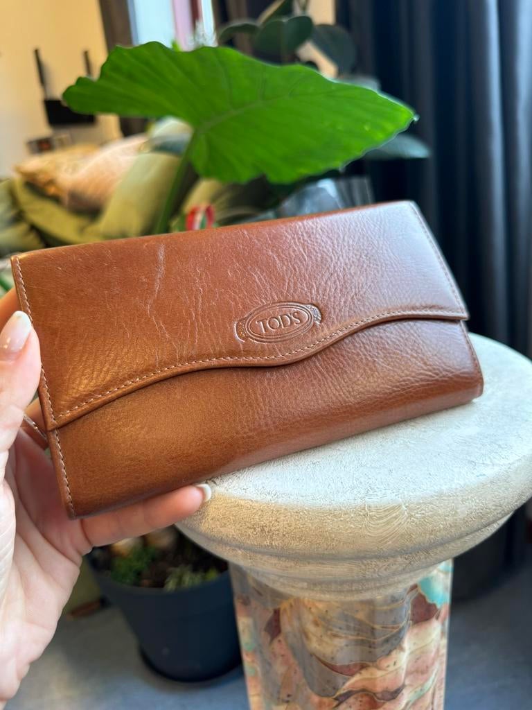 women's wallet made of genuine leather Tod’s, Verzenden, Nieuw, Bruin