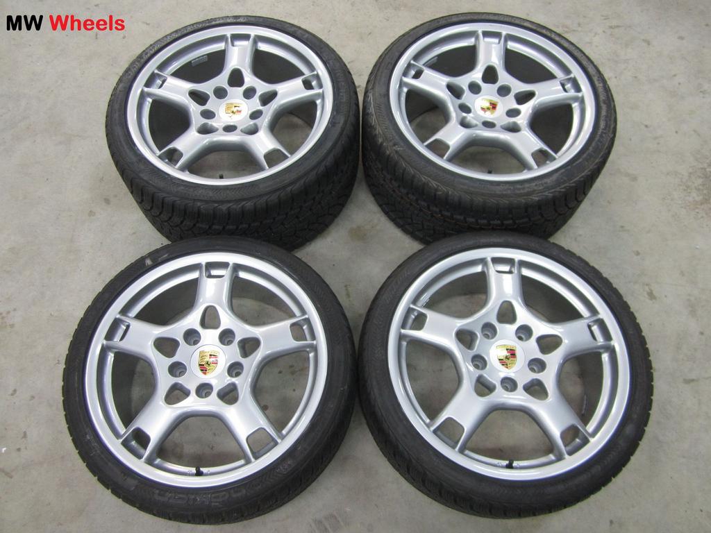 Porsche 19 inch Origineel velgen 911 997 4 - 4S winterbanden, Auto-onderdelen, Banden en Velgen, 19 inch, Gebruikt, 295 mm, -