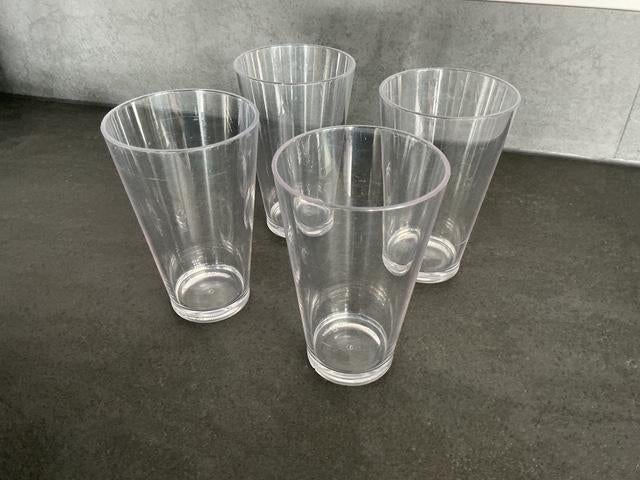 4 x Rosti Mepal glazen 350 ml, Ophalen of Verzenden, Zo goed als nieuw