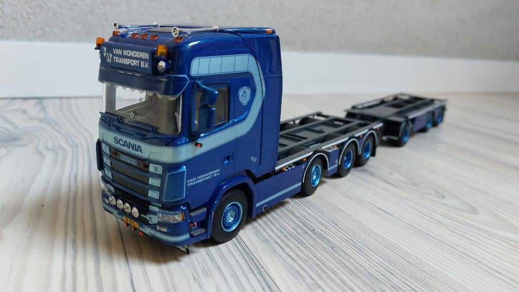 Wsi Scania V8 S650 Van Wonderen container combi gs meppel, Hobby en Vrije tijd, Modelauto's | 1:50, Ophalen of Verzenden, Nieuw