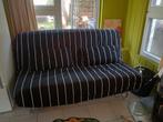 Ikea slaapbank nieuwstaat 75 euro, Tweepersoons, Zo goed als nieuw, Zwart, 140 cm